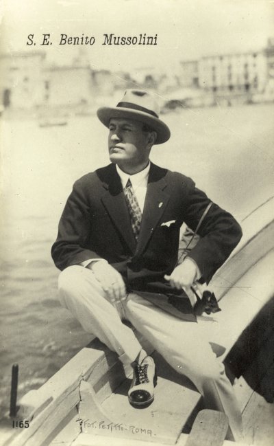 Benito Mussolini door Italian Photographer